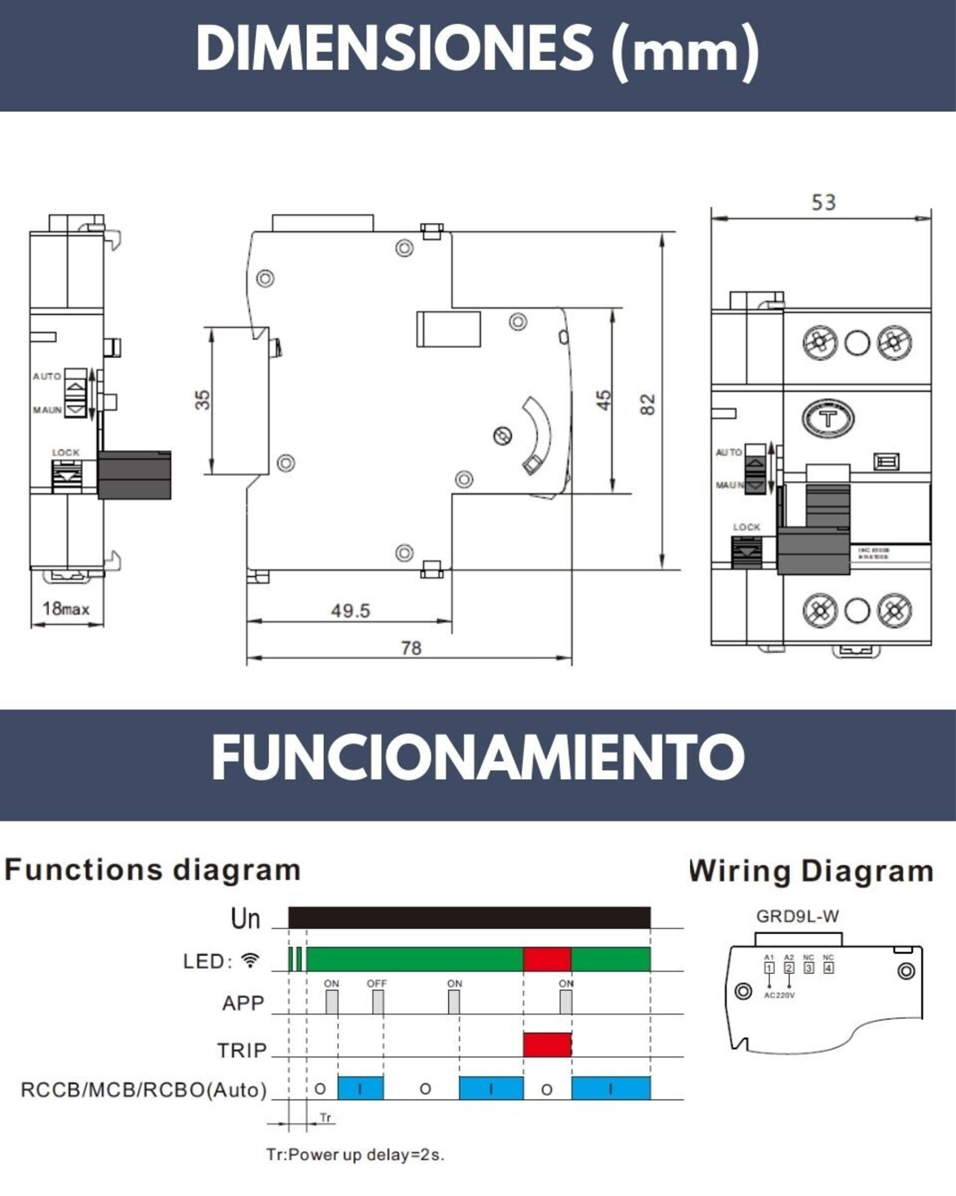 Diferencial Rearmable por WIFI Superinmunizado - 2P 40A 30mA 6Ka - 2